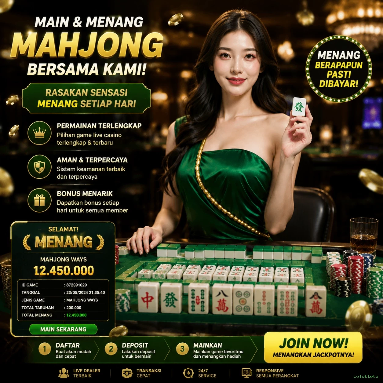coloktoto Dukungan Pelanggan